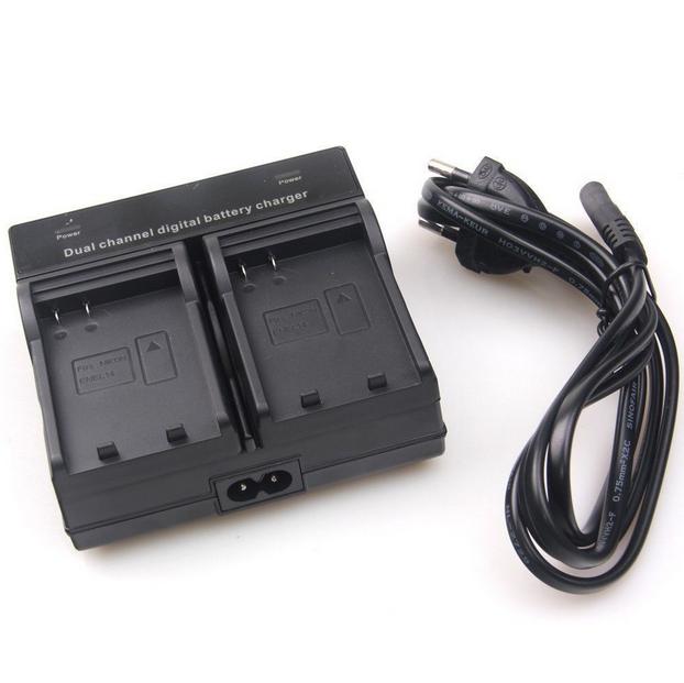 Chargeur Double Canal De Batterie pour Nikon EN-EL14 D5300 D5200 D5100 D3100 D3200 D3300 P7100 P7000 P7700 DSLR Caméra - CastleShoop