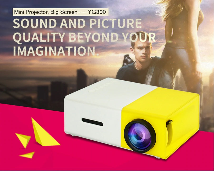 LEJIADA YG300 Mini projecteur LED 320x240 Pixels prend en charge 1080P YG-300 HDMI USB Audio projecteur Portable lecteur vidéo multimédia à domicile